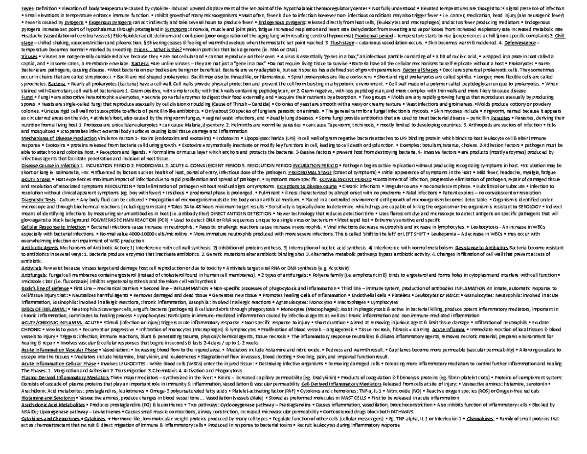 pathology-and-therapeutics-quiz-1-cheat-sheet-fever-definition