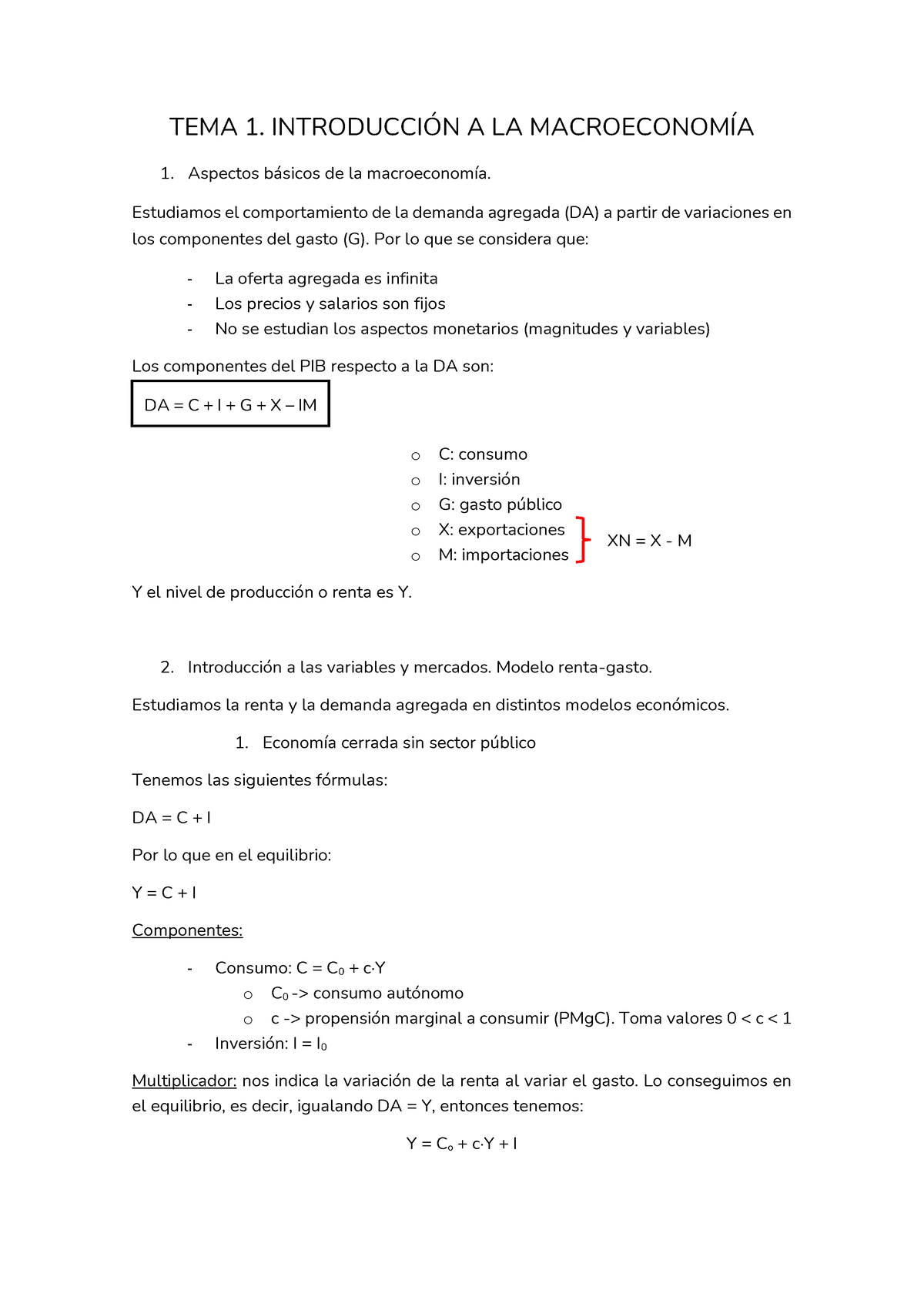 Tema 1. Introducción - Tema 1, Apuntes - TEMA 1. INTRODUCCI”N A LA ...