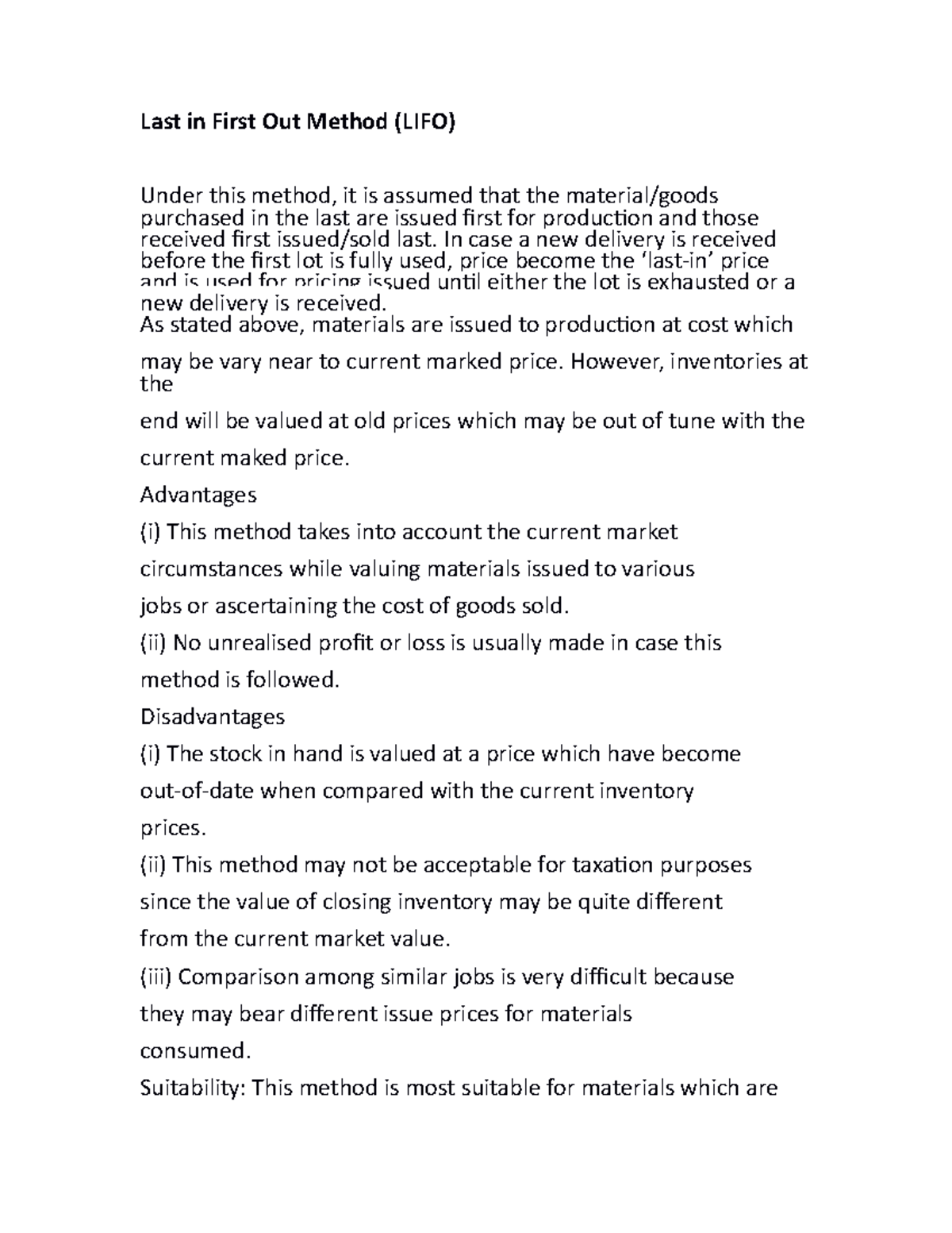 Last in First Out Method (LIFO) and Highest-in-First-our (HIFO) - Last ...