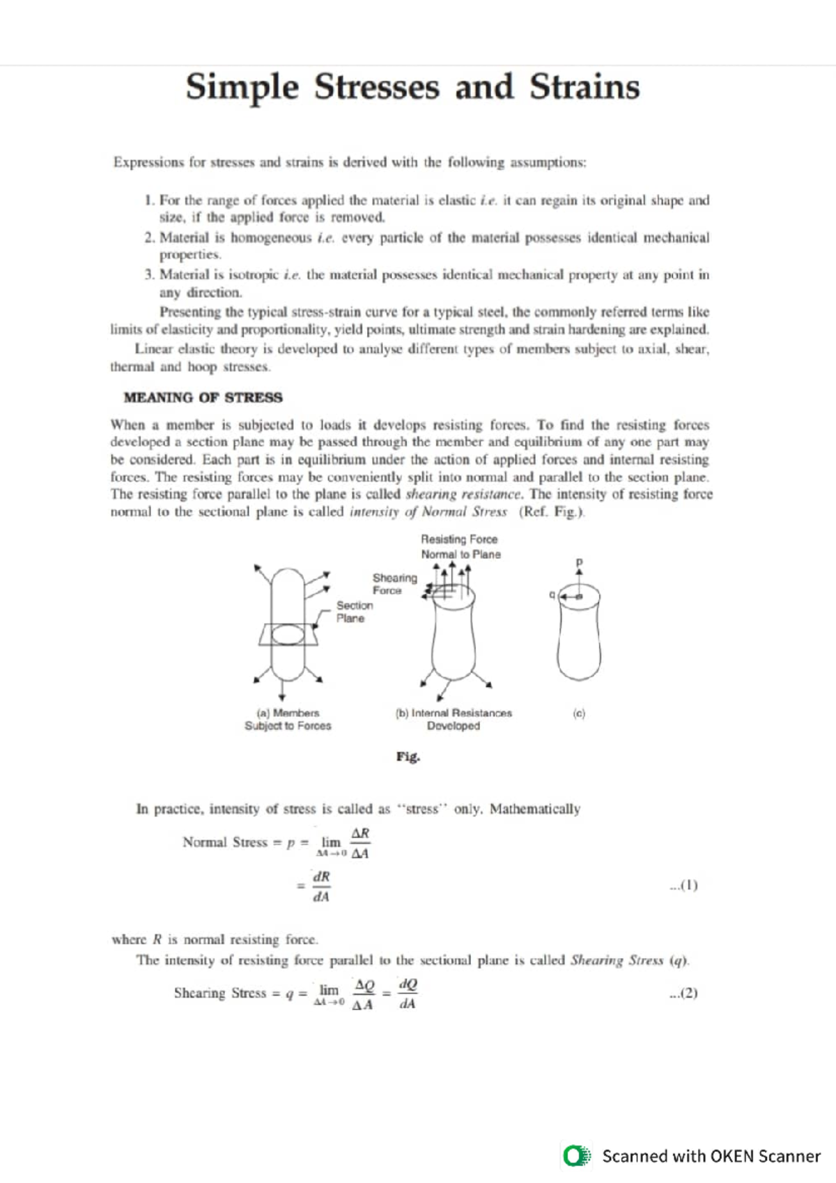 Strength of Materials - Composite/ Compound Bars, Thermal Stresses in ...