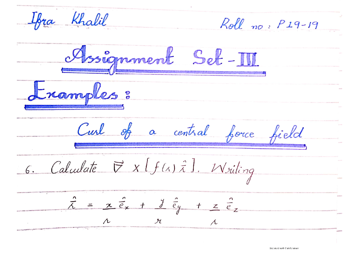 Applied mathematics assignment set 3 (Ifra Khalil P19-19) - Ifra Khalil ...