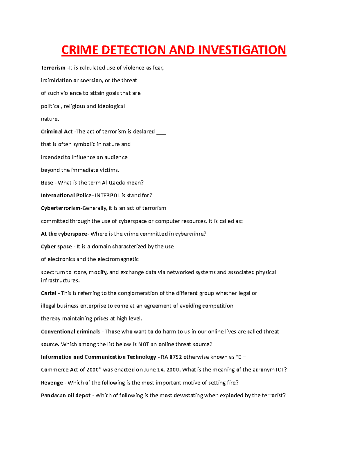 Crime Detection AND Investigation - CRIME DETECTION AND INVESTIGATION ...