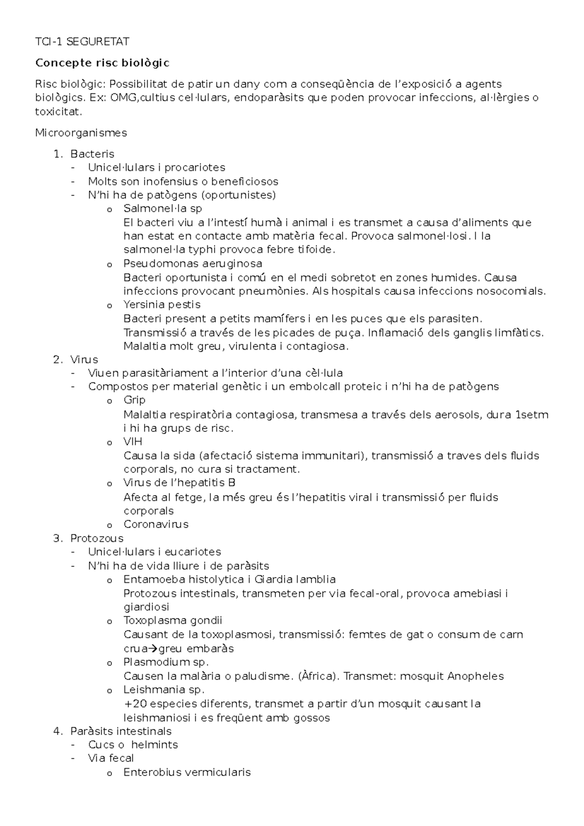 TCI-1seguretat - TCI-1seguretat - TCI-1 SEGURETAT Concepte risc ...