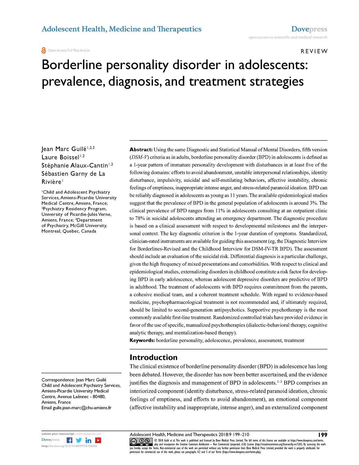 Diagnosing Bpd In Adolescence