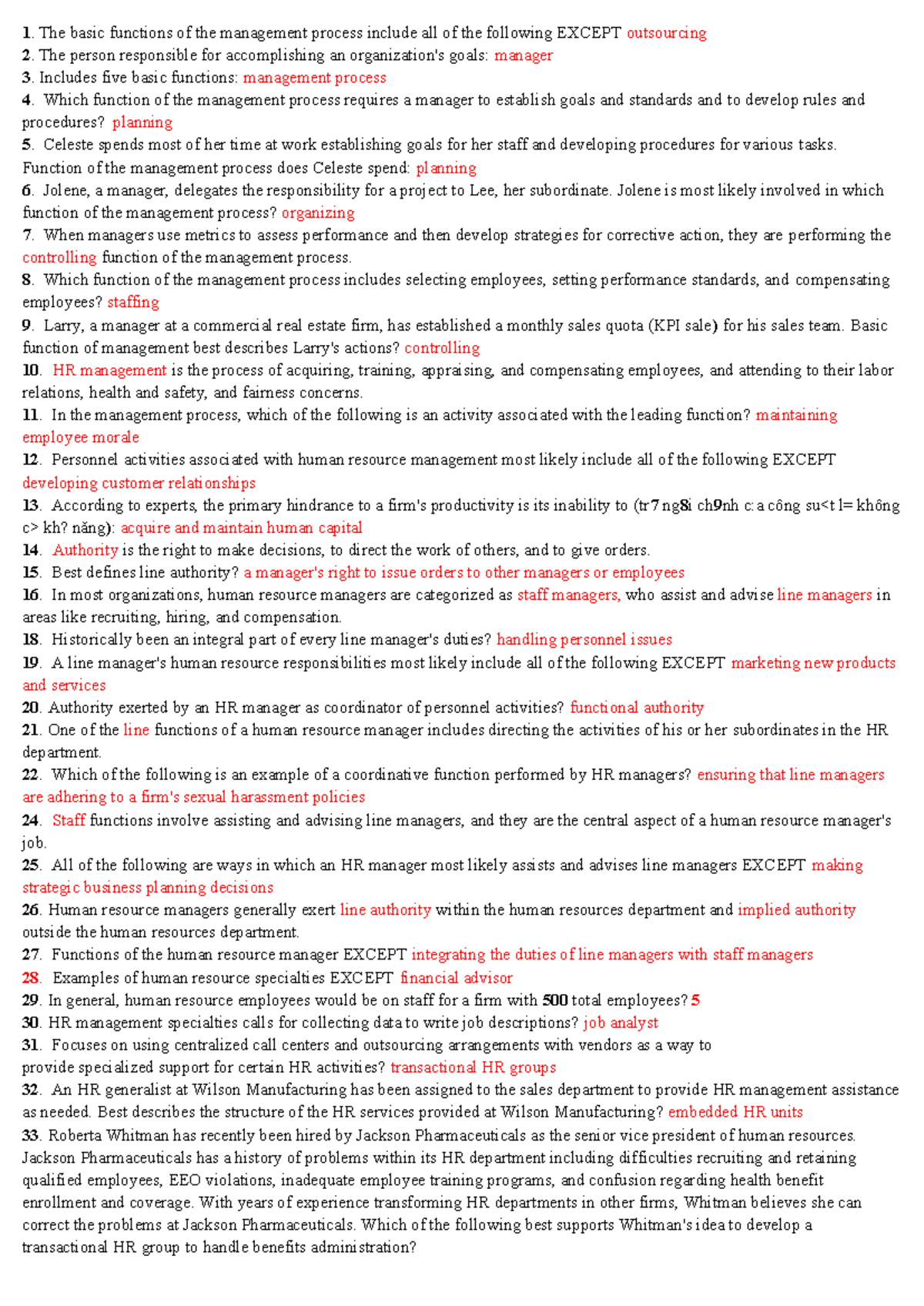Patient Information Includes All Of The Following Except The Qtnnl - qtt - The basic functions of the management process include all