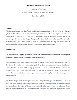 Written Assignment Strategic Decision Making AND Management Unit 1 ...