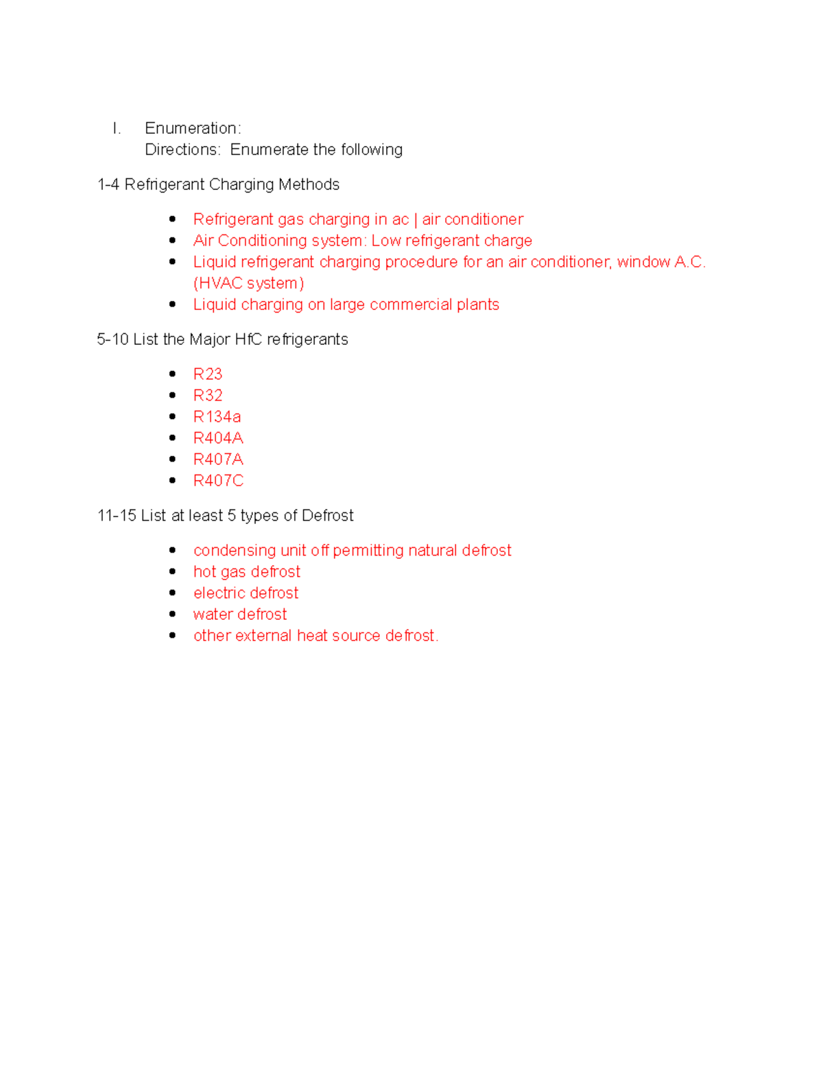 24-enumeration-i-enumeration-directions-enumerate-the-following-1-4-refrigerant-charging