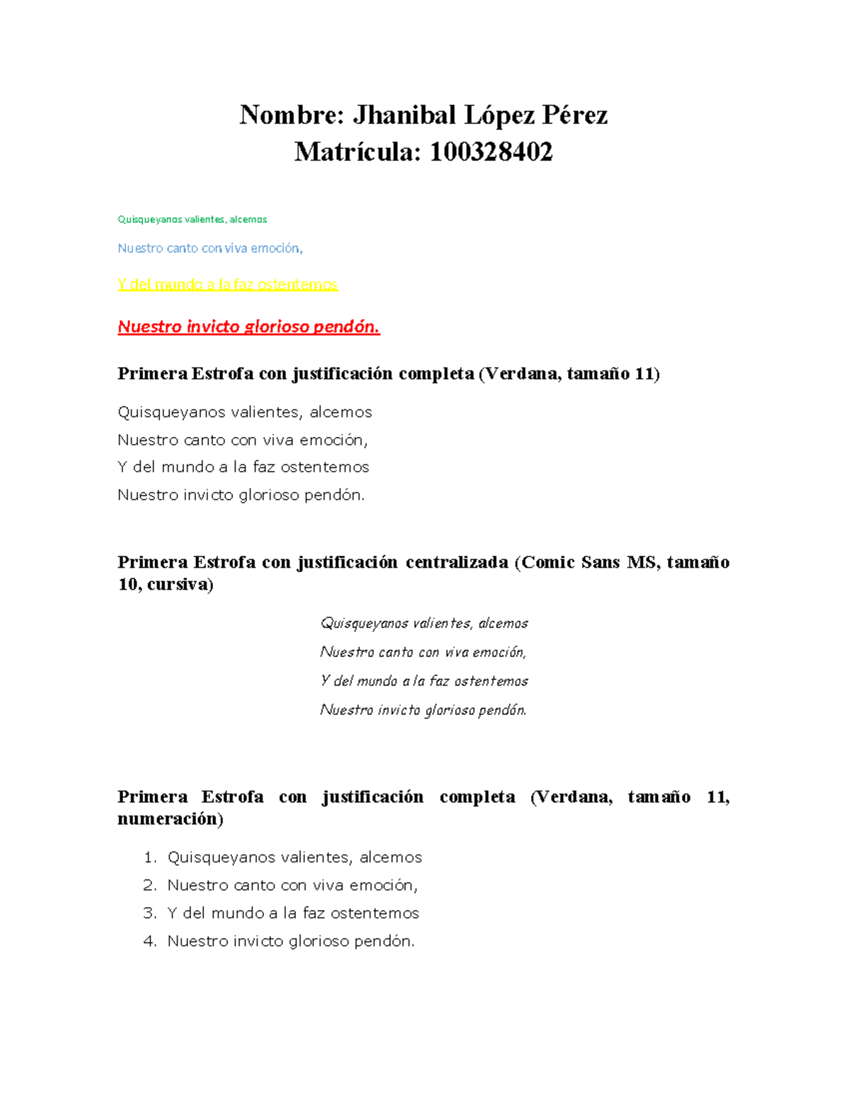 Practica De Infromatica - Nombre: Jhanibal López Pérez Matrícula 