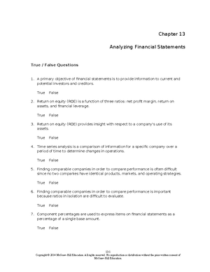 Solution Manual For Financial Statements Analysis Subramanyam Ch4 ...