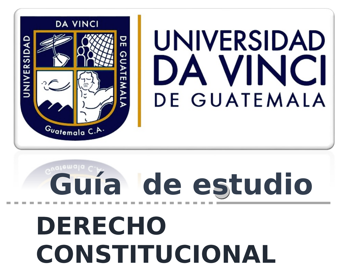 1 Guia De Derecho Constitucional 1 Studocu