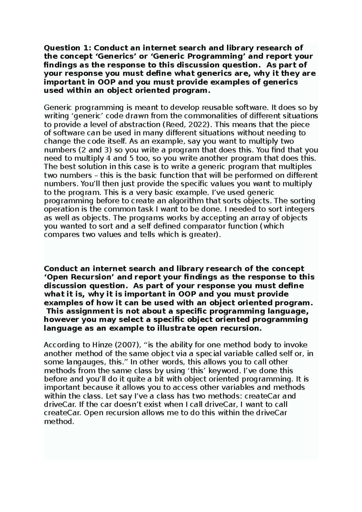 Discussion 8 3 - Question 1: Conduct an internet search and library ...
