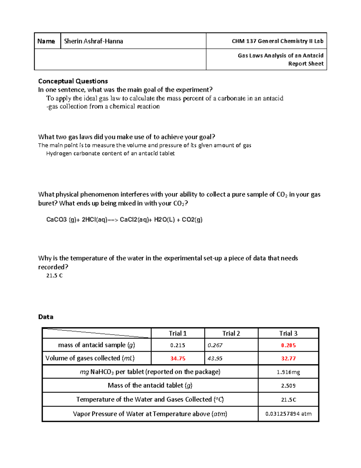 Gas Laws Report Sheet 2020-1 - Conceptual Questions In one sentence ...