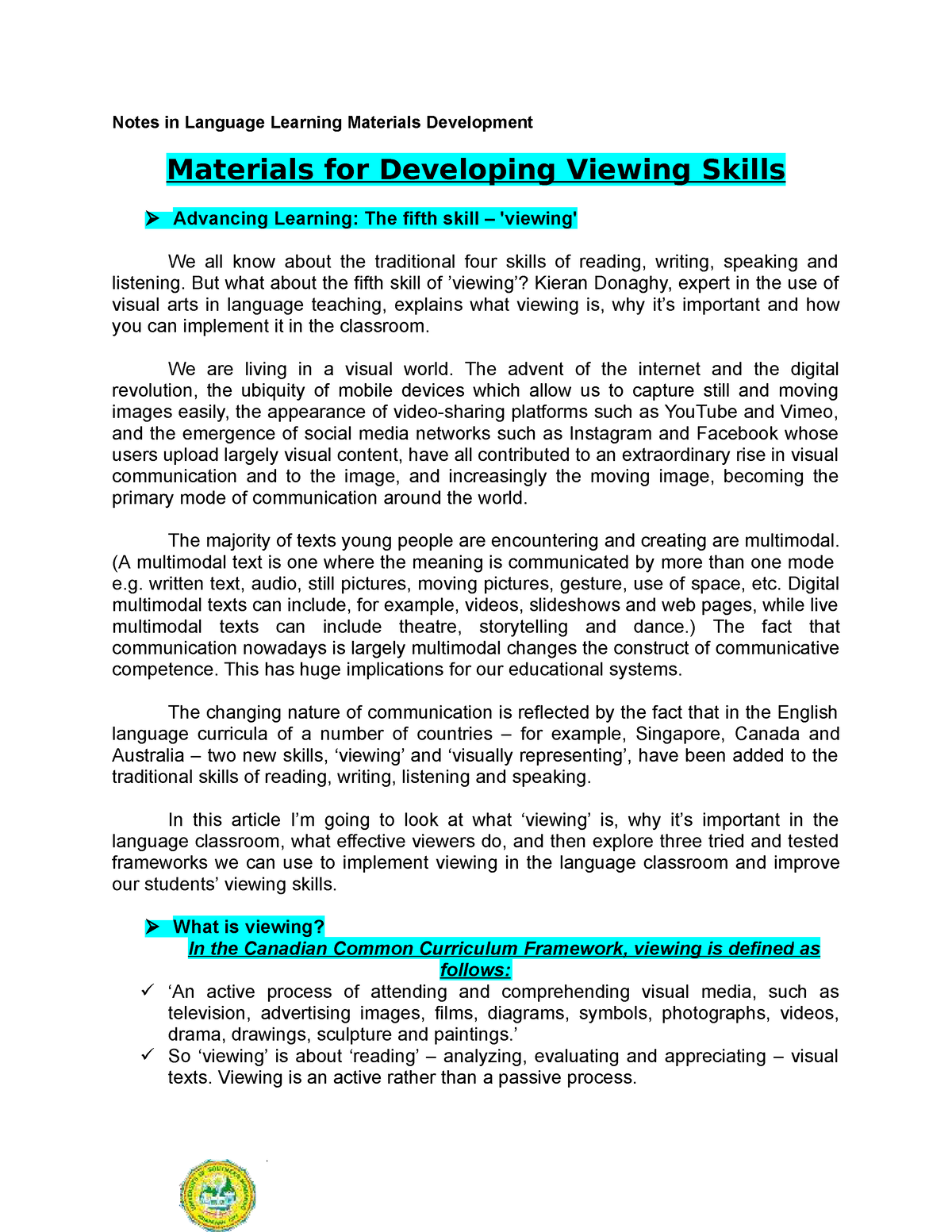 materials-for-developing-viewing-skills-notes-in-language-learning