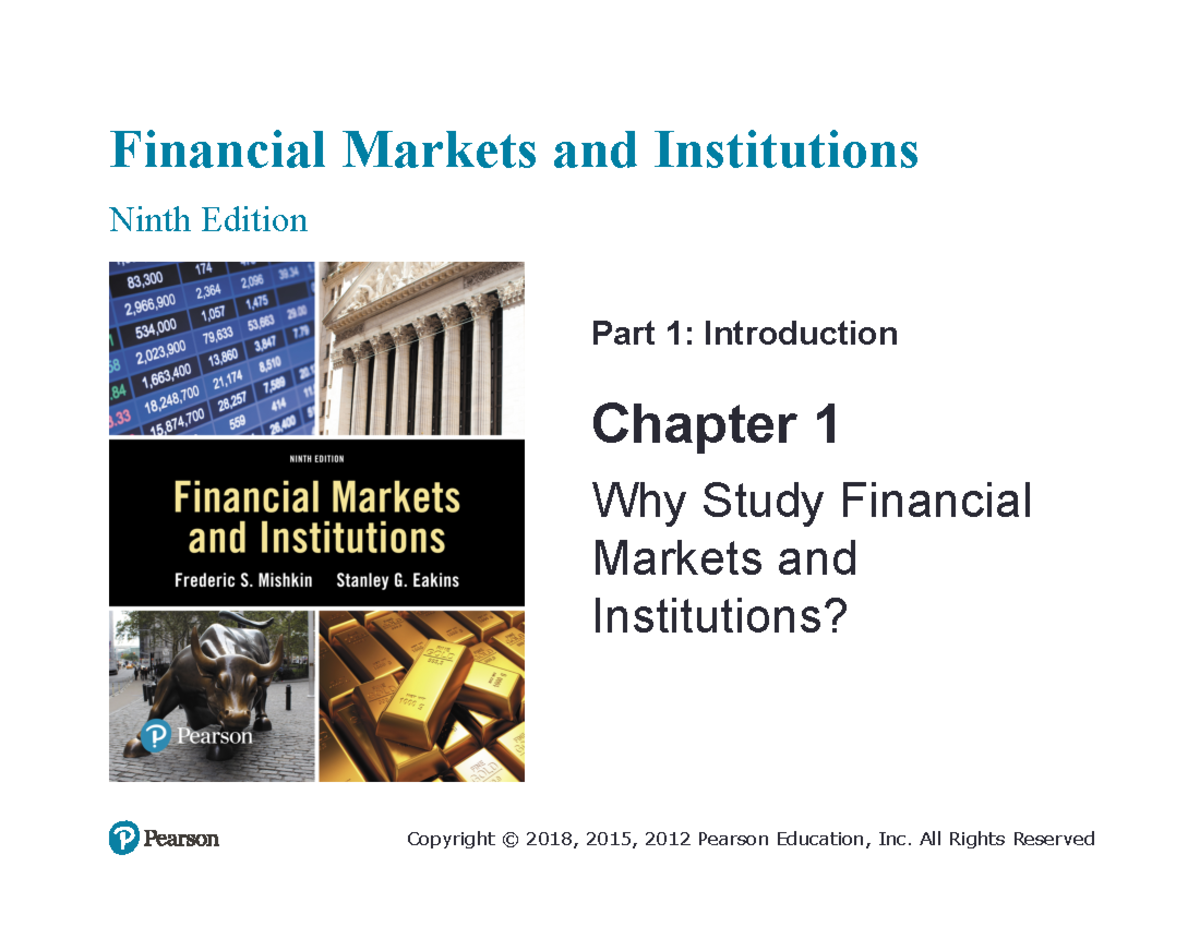 Mishkin fmi09 ppt 01 - Financial Markets and Institutions Ninth Edition ...