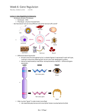 Bios 110 Week 14 - Bios 110 Cells and Organism Notes - Lecture 1 ...