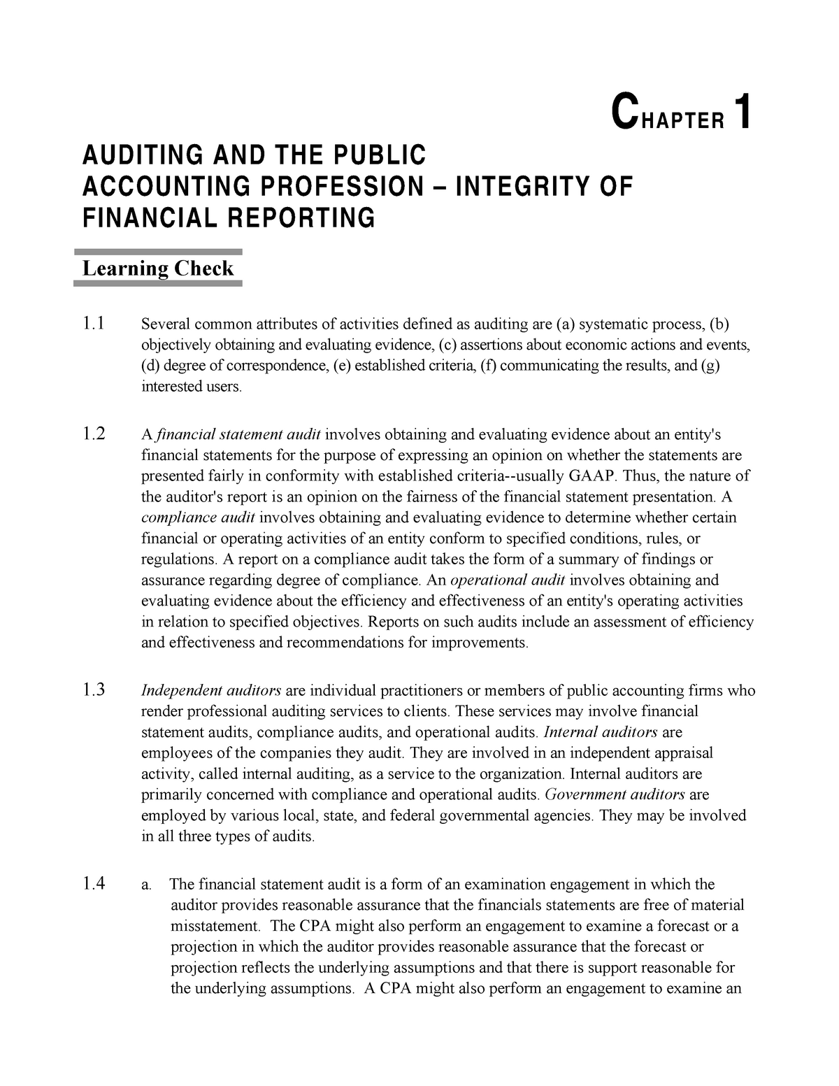 Bahan Ajar - A Lecture Notes Regarding To Auditing - CHAPTER 1 AUDITING ...