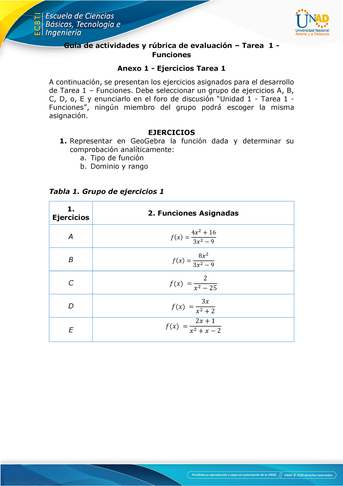 Anexo 1 - Ejercicios Tarea 1 - GuÌa De Actividades Y R ̇brica De ...