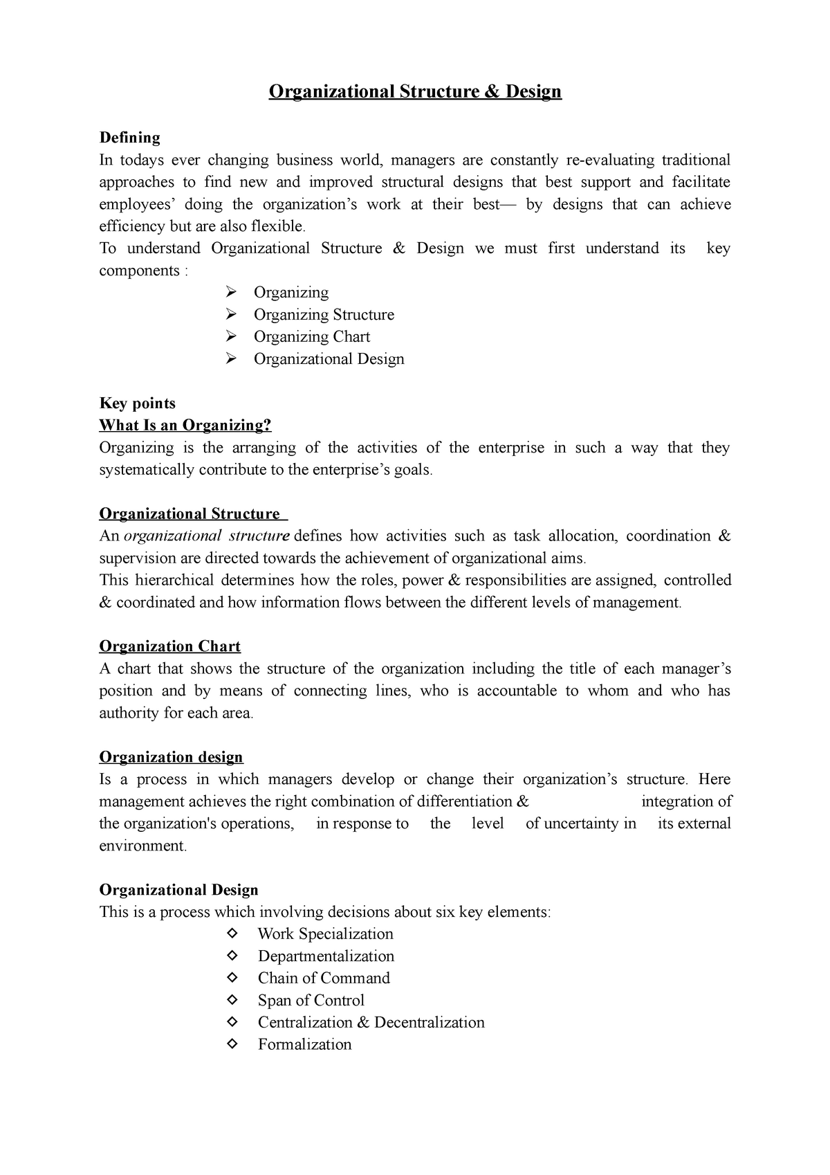 PMG Note Chapter 5, PDF, Organizational Structure