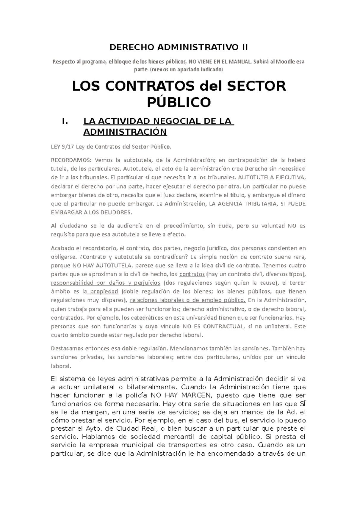 Derecho Administrativo II - DERECHO ADMINISTRATIVO II Respecto Al ...