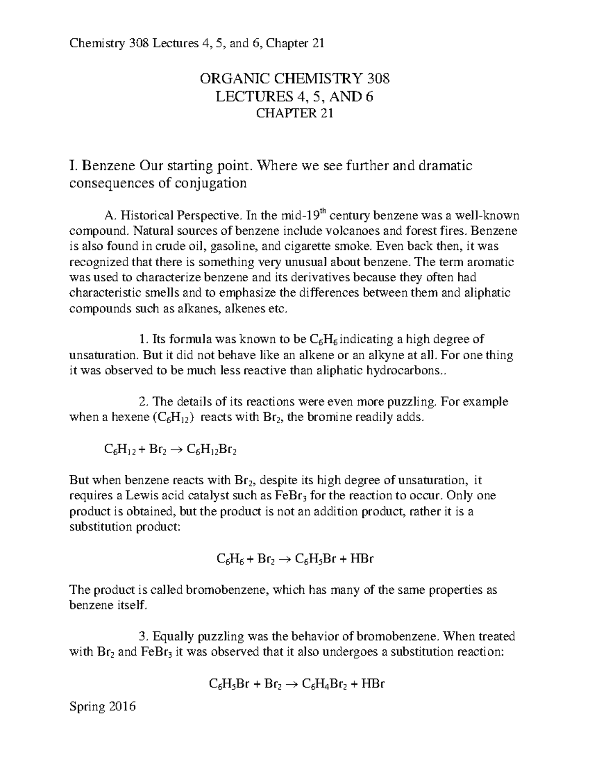 Lectures Chapter Lecture Notes Organic Chemistry Lectures