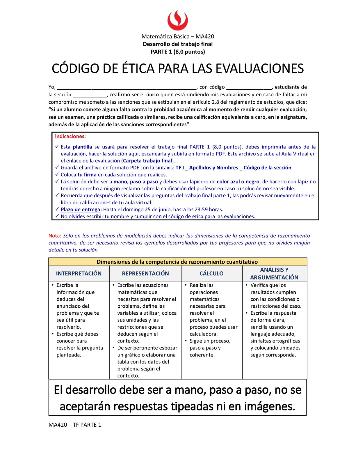 MA420 Plantilla - Desarrollo Del Trabajo Final (TF) - 2023 - Matemática ...