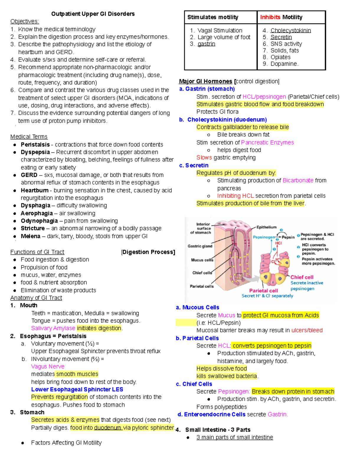 Outpatient GI Disorders - GERD Heartburn - Outpatient Upper GI ...