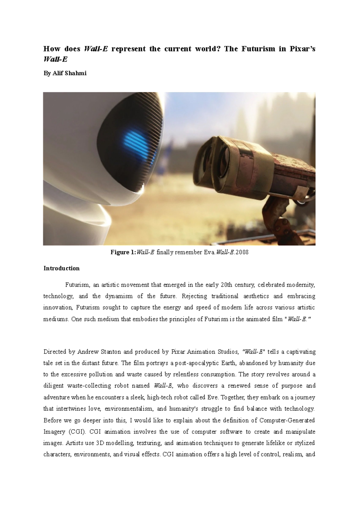 How does WallE represents the real world ? How does WallE represent
