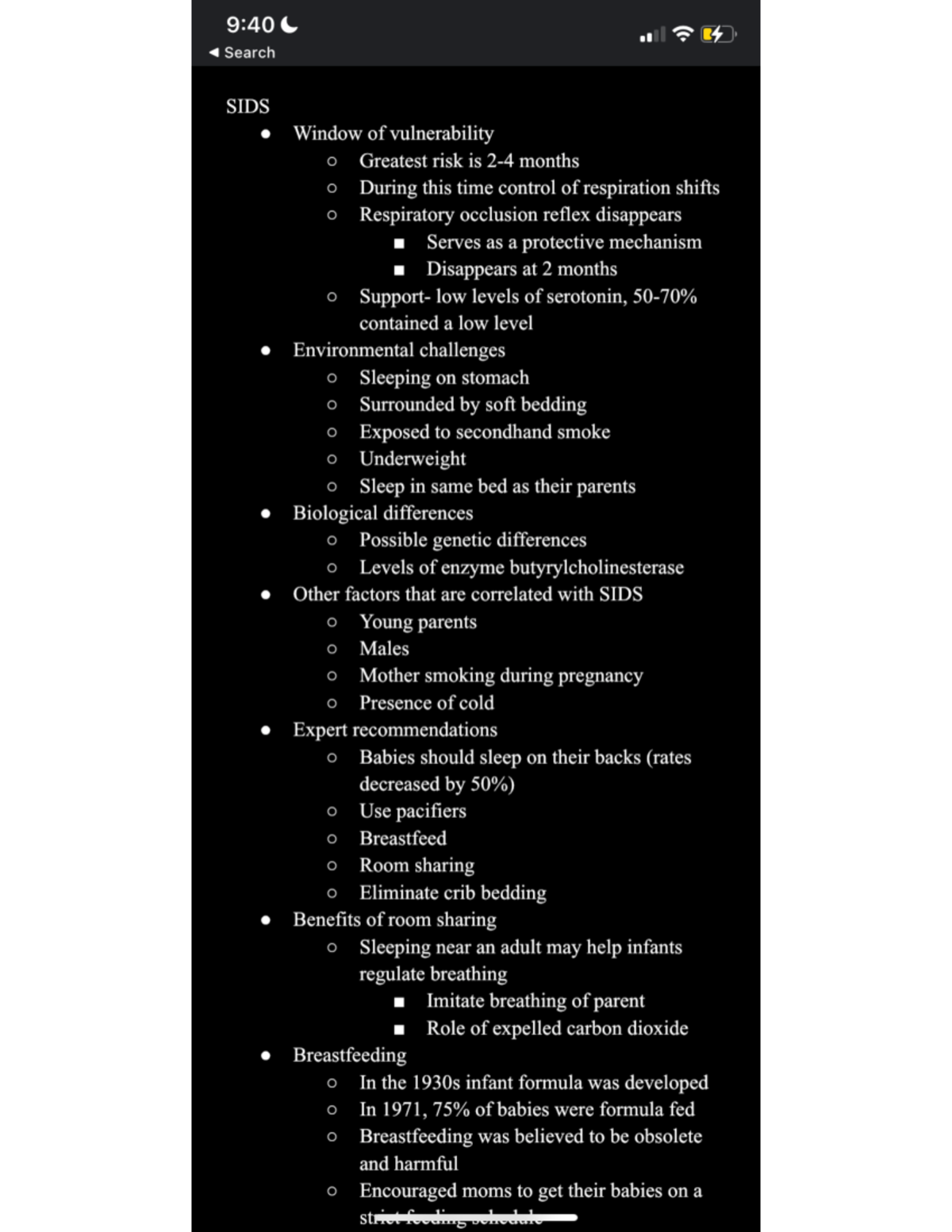 Chapter 3 Notes - 9:40 Search SIDS Window of vulnerability Greatest ...