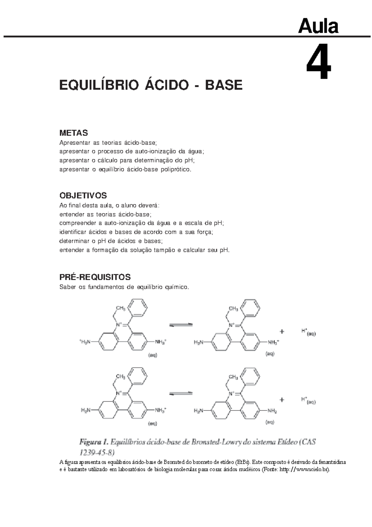 Apostila Otima De Quimica Analitica EquilÍbrio Ácido Base