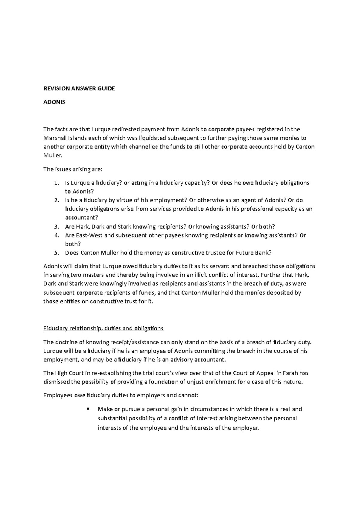 Revision Answer Guide 2017-v2-Q2- Adonis - REVISION ANSWER GUIDE ADONIS ...