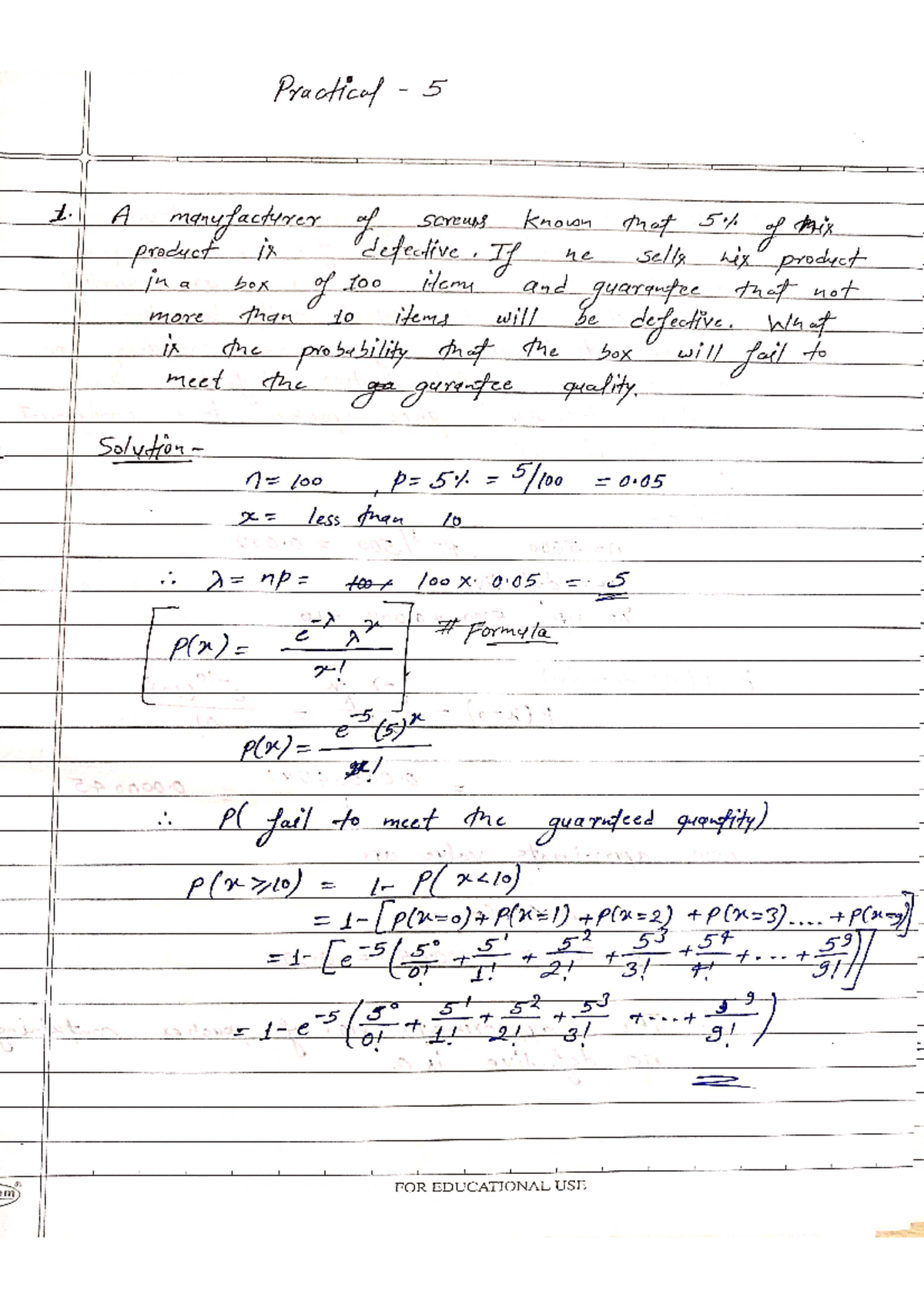 Probability and statistics - Master of information technology - Studocu