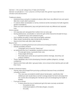 Chapter 7 in class notes - Family relations - Kids are involved in a ...