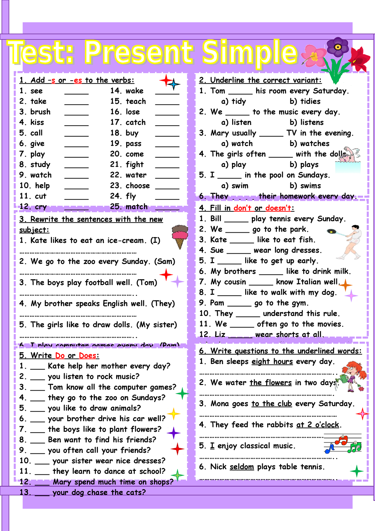 test-present-simple-for-10th-graders-add-s-or-es-to-the-verbs-see