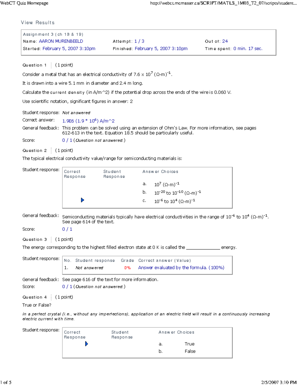 Assignment 3 Part B Materials Engineering 1M03 Answer+question - View ...