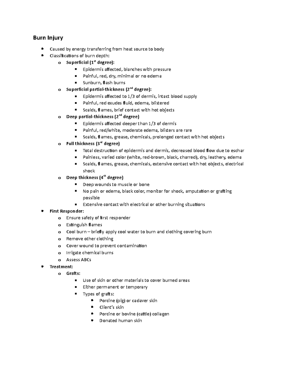 Burn Injury Burn care Burn Injury Caused by energy transferring