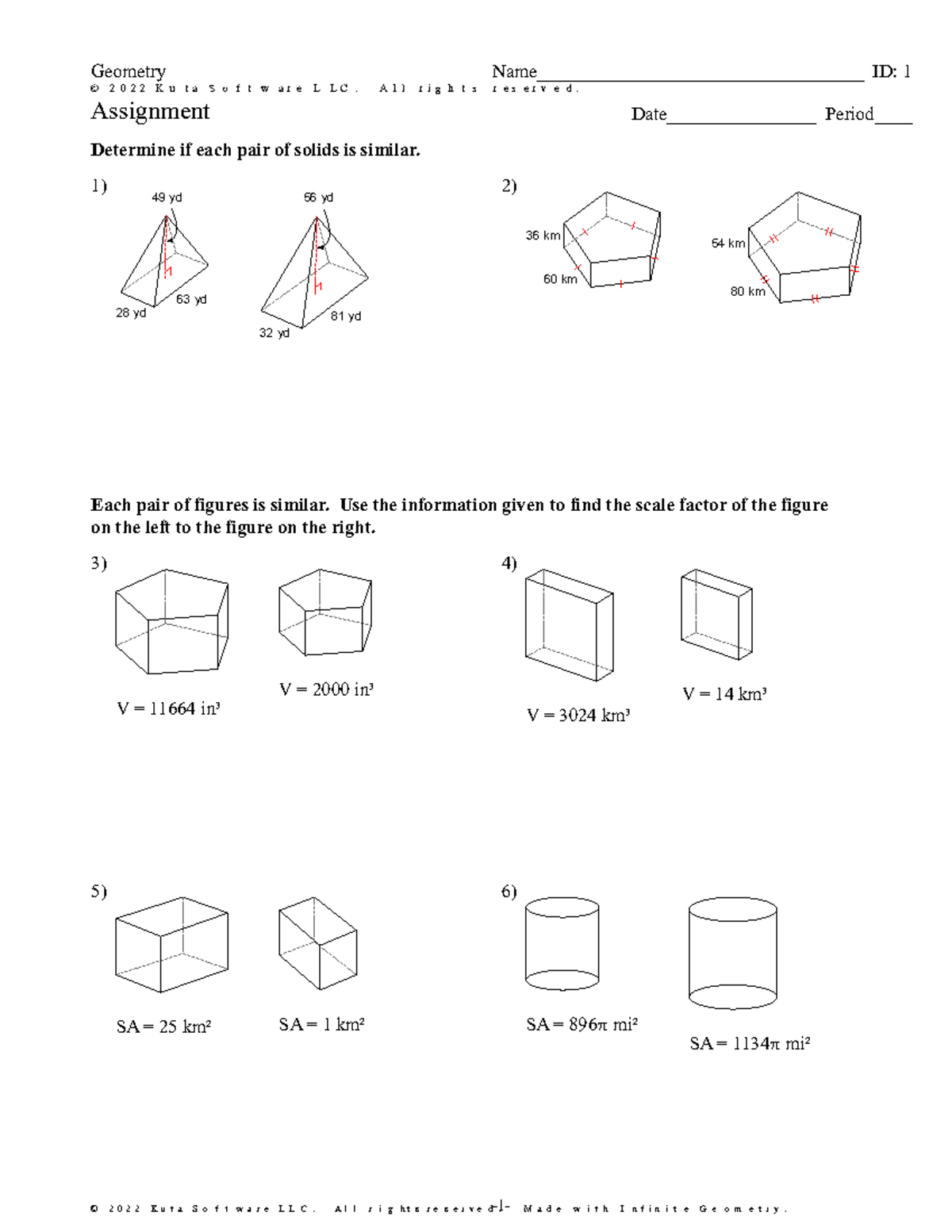 Similar Solids Review - ©r p 2 a 0 I 2 o 2 _ FKJuatLaj ...