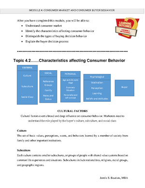 Customer- Driven Marketing Strategy - JANELA S. BAUTISTA, MBA CUSTOMER ...