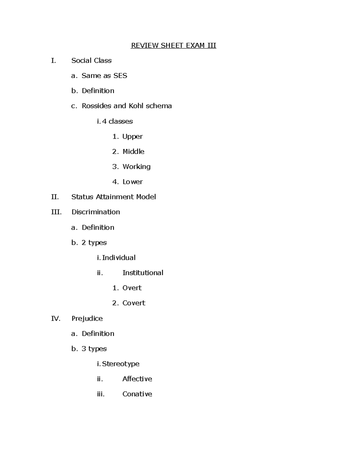 review-sheet-exam-3-n-a-review-sheet-exam-iii-i-social-class-a-same-as-ses-b-definition-c