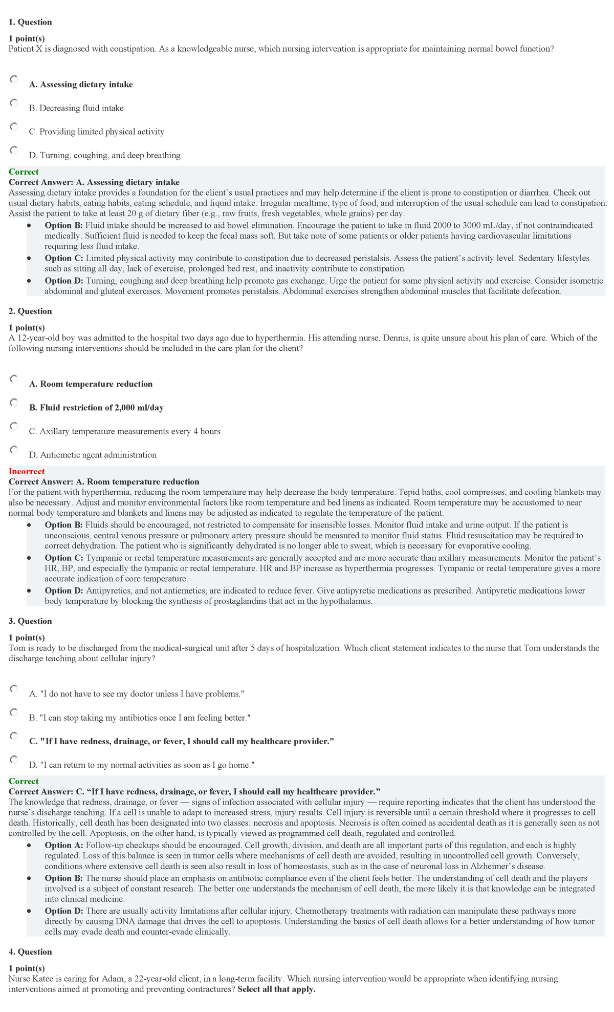 Semi fi nurse lab - Question 1 point(s) Patient X is diagnosed with ...