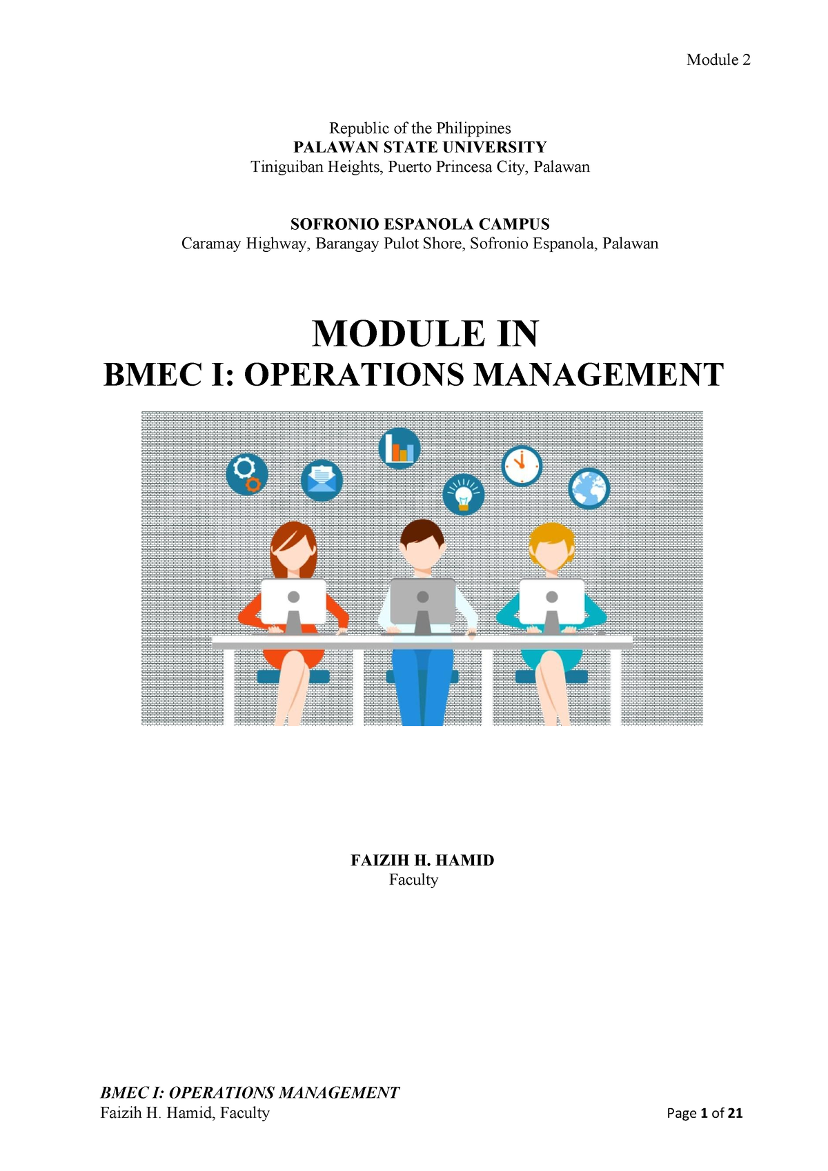 Module 2 Operations Strategy AND Competitiveness - BMEC I: OPERATIONS ...