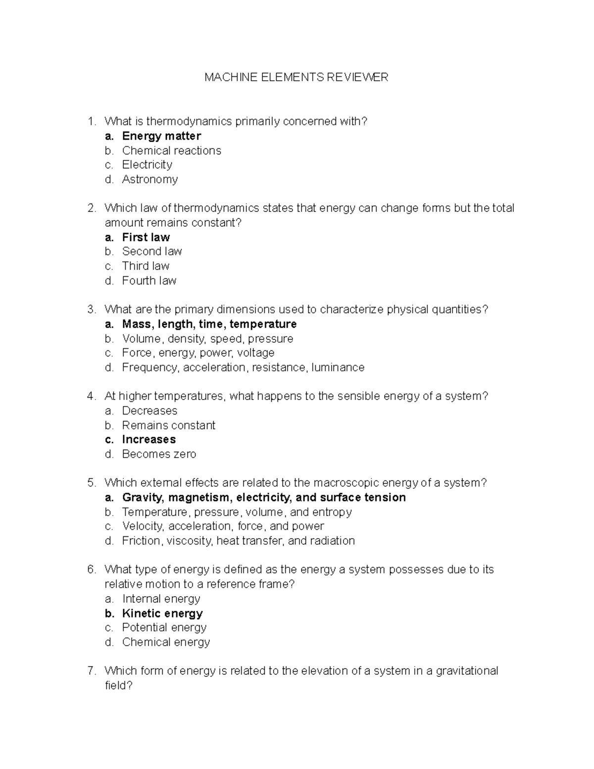 Machine Elements Reviewer - MACHINE ELEMENTS REVIEWER What is ...