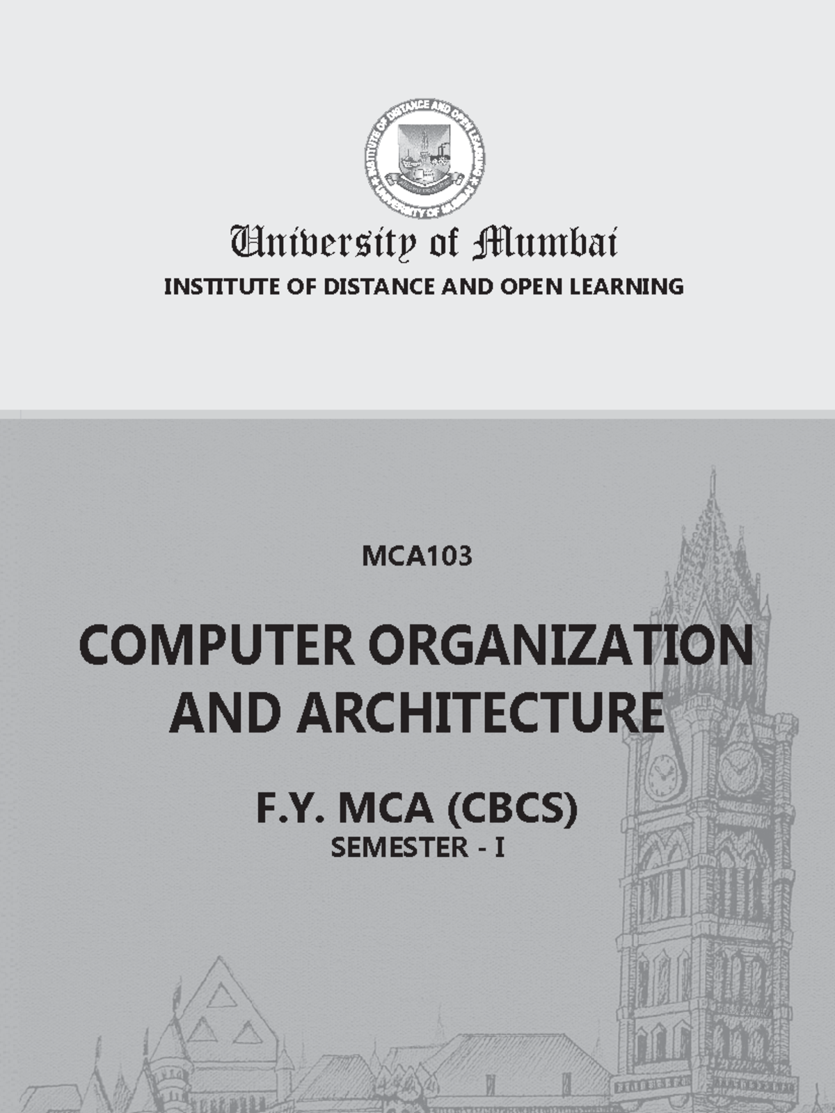 COA Full-1-100 - COA Full - MCA COMPUTER ORGANIZATION AND ARCHITECTURE ...