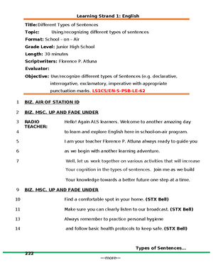 RPL Form 1 - for all learners to accomplish - DOCUMENTATION OF LIFE ...