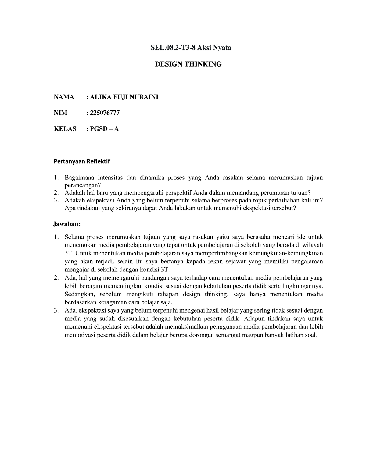 Aksi Nyata Design Thinking Topik 3 - SEL.08-T3-8 Aksi Nyata DESIGN ...