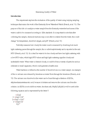 Experiment 13 Chem 113 Studocu