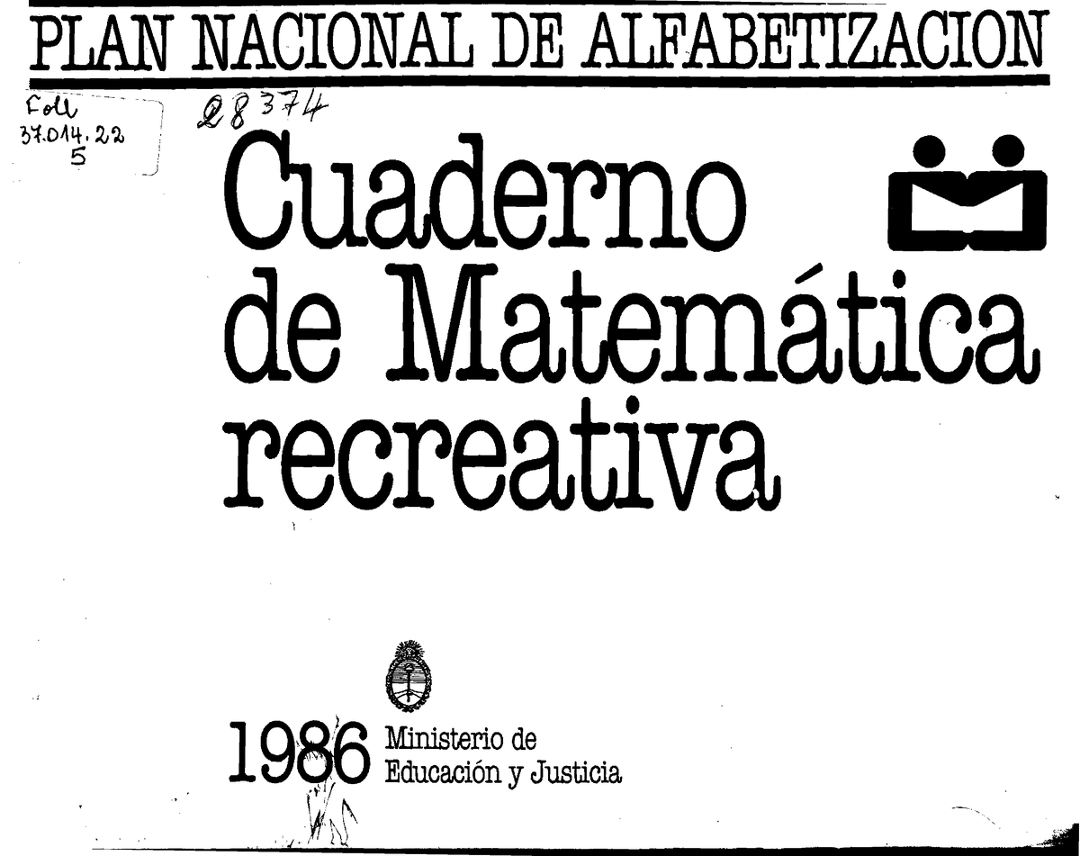 Cuaderno de matematica recreativa Matemáticas Básicas Studocu