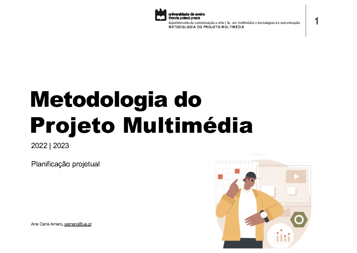 MPM T06 Planeamento 23out - METODOLOGIA DO PROJETO MULTIMÉDIA 1 ...