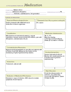 ATI med Claritin - allergies med - ACTIVE LEARNING TEMPLATES Medication ...