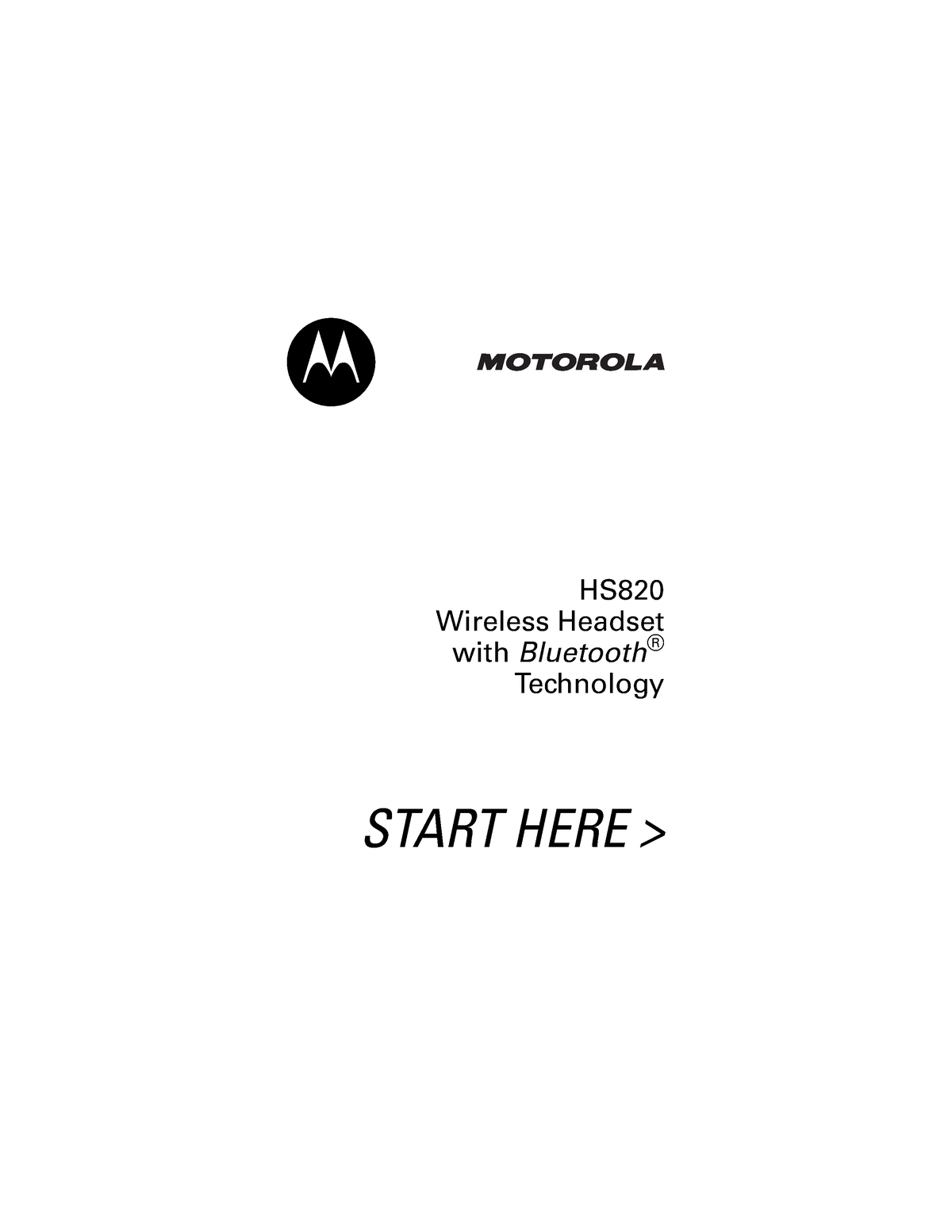 motorola hs820 bluetooth headset