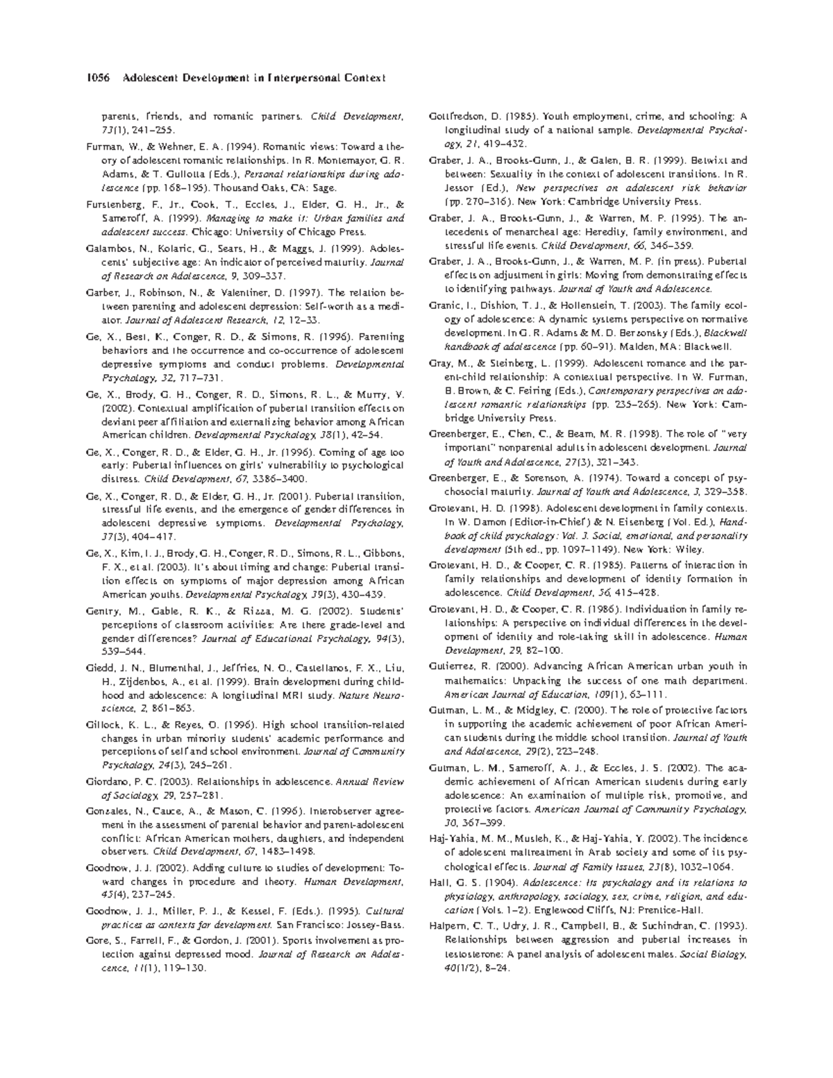 Handbook of Child Psychology, Vol. 3 Social, Emotional, and Personality